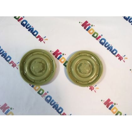 Paire d'enjoliveur couleur "sable" pour Jeep Willys version 1 place