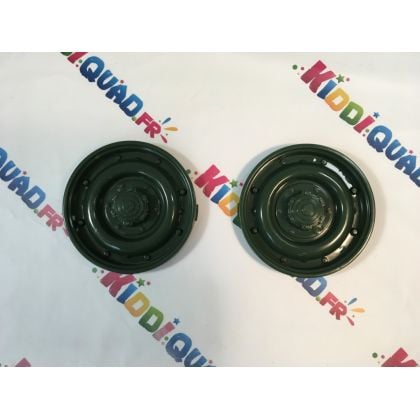 Paire d'enjoliveur couleur "vert" pour Jeep Willys version 1 place