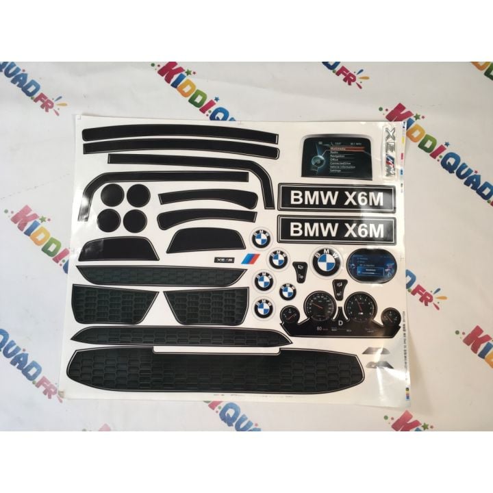 Planche de Stickers pour BMW X6M Version 2 places