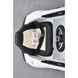 Audi R8 Performance 12 Volts blanc ibis, voiture électrique pour enfant télécommande parentale 2.4 Ghz, 12 Volts, 2 moteurs