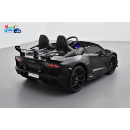 Lamborghini SVJ 24 Volts noire, voiture électrique enfant 24V - 7AH, 2 moteurs
