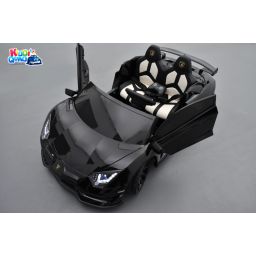 Lamborghini SVJ 24 Volts noire, voiture électrique enfant 24V - 7AH, 2 moteurs