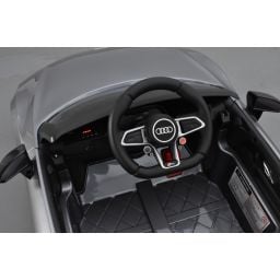 Audi R8 Performance 12 Volts gris daytona, voiture électrique pour enfant télécommande parentale 2.4 Ghz, 12 Volts, 2 moteurs