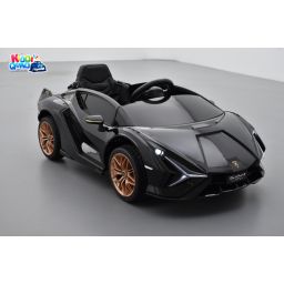 Lamborghini SIAN 12 Volts nero, voiture électrique enfant 12V - 7AH, 2 moteurs