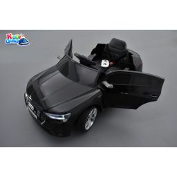 Audi E-TRON Noir Métallisée, Ecran MP4, voiture électrique enfant télécommande parentale, 12 Volts - 4 moteurs
