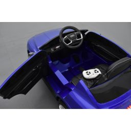 Audi E-TRON Bleu Métallisée, voiture électrique enfant télécommande parentale, 12 Volts - 4 moteurs