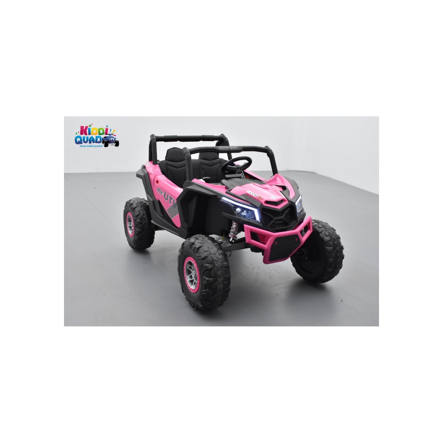 Buggy Scorpion 24 Volts 7Ah Rose, 4 moteurs de 60 watts, buggy deux places, buggy électrique enfant