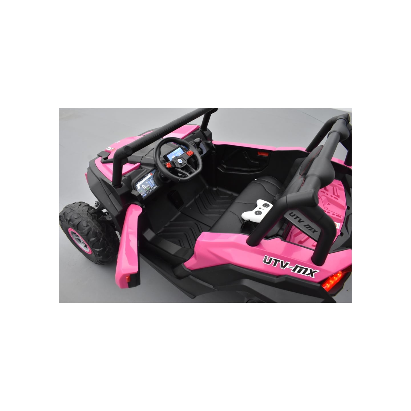 Buggy Scorpion 24 Volts 7Ah Rose, 4 moteurs de 60 watts, buggy deux places, buggy électrique enfant