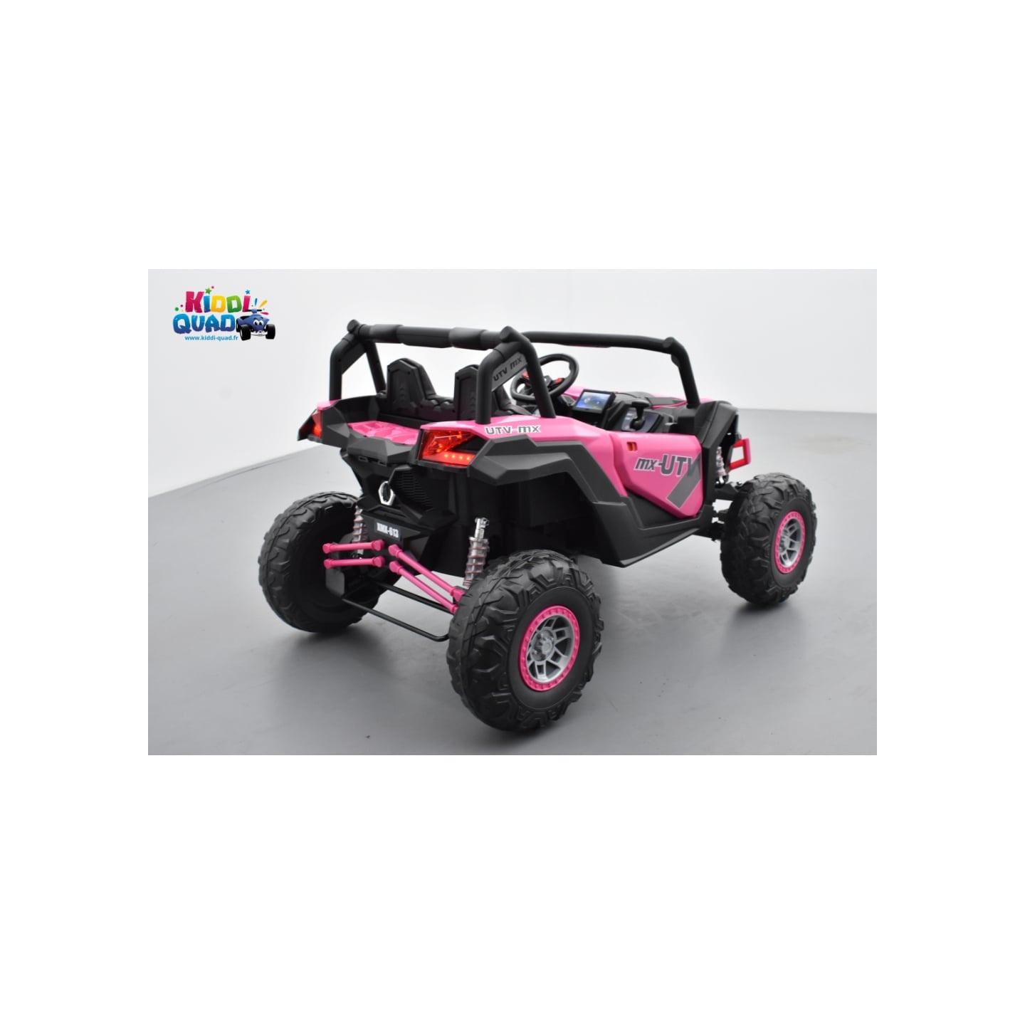 Buggy Scorpion 24 Volts 7Ah Rose, 4 moteurs de 60 watts, buggy deux places, buggy électrique enfant