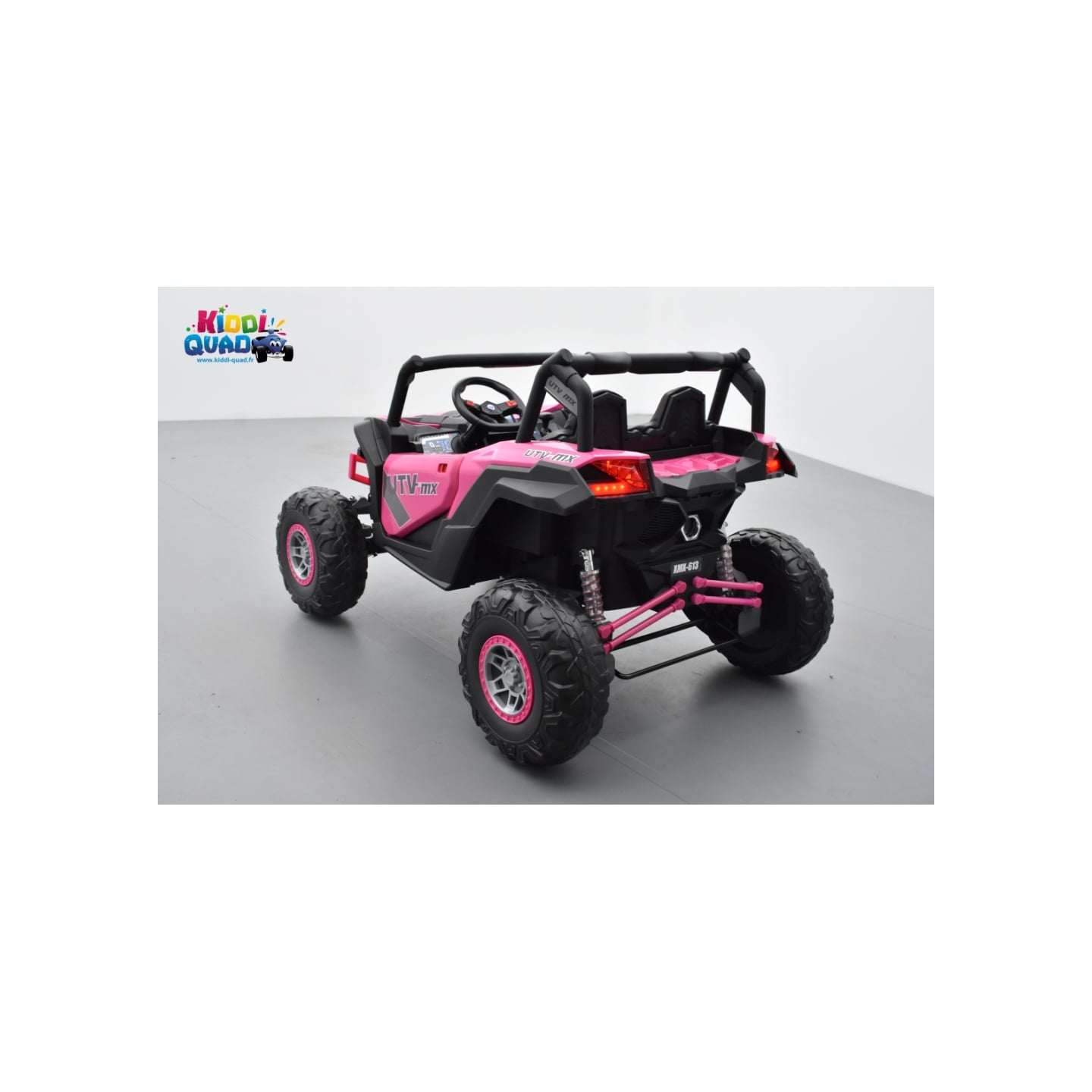 Buggy Scorpion 24 Volts 7Ah Rose, 4 moteurs de 60 watts, buggy deux places, buggy électrique enfant