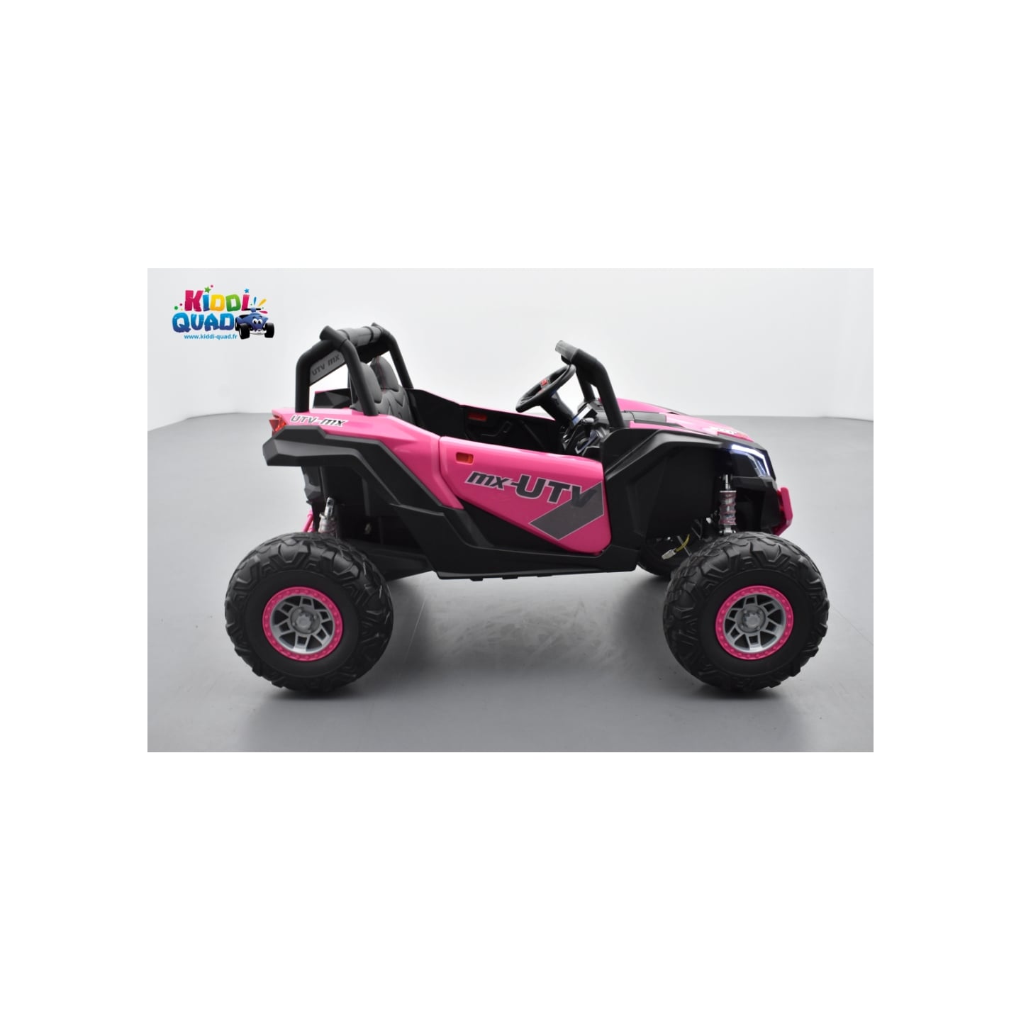 Buggy Scorpion 24 Volts 7Ah Rose, 4 moteurs de 60 watts, buggy deux places, buggy électrique enfant