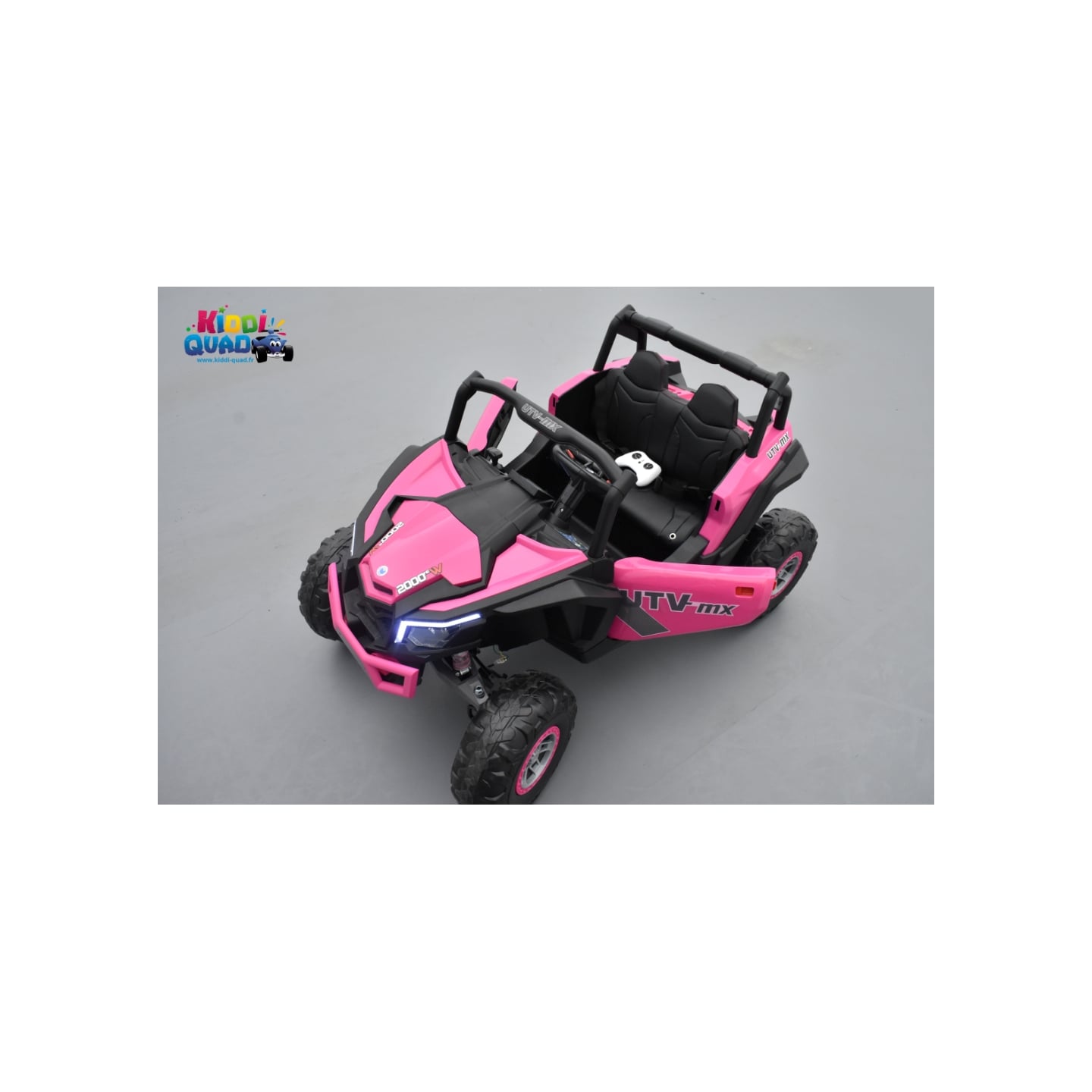 Buggy Scorpion 24 Volts 7Ah Rose, 4 moteurs de 60 watts, buggy deux places, buggy électrique enfant