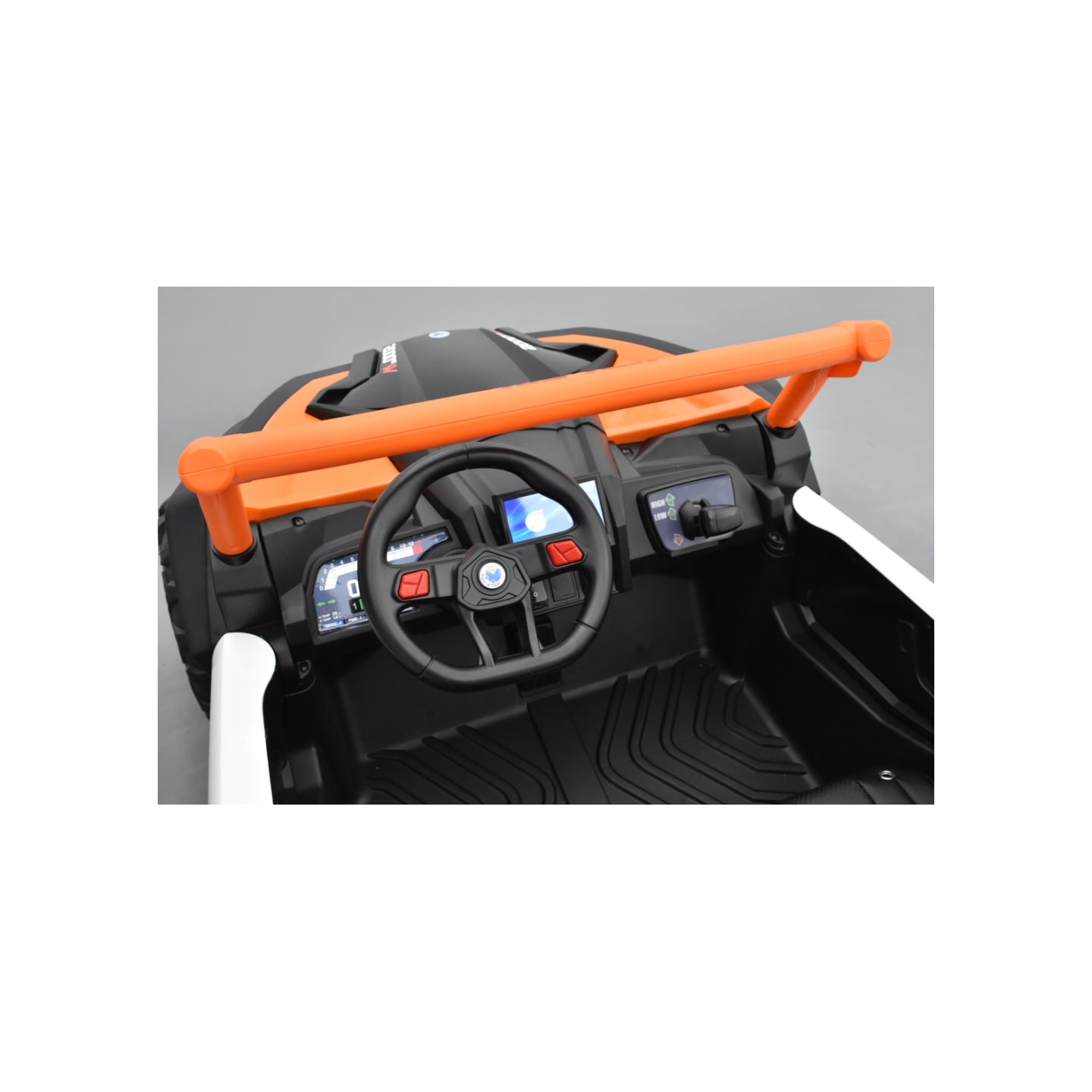 Buggy Scorpion 24 Volts 7Ah orange, 4 moteurs de 60 watts, buggy deux places, buggy électrique enfant