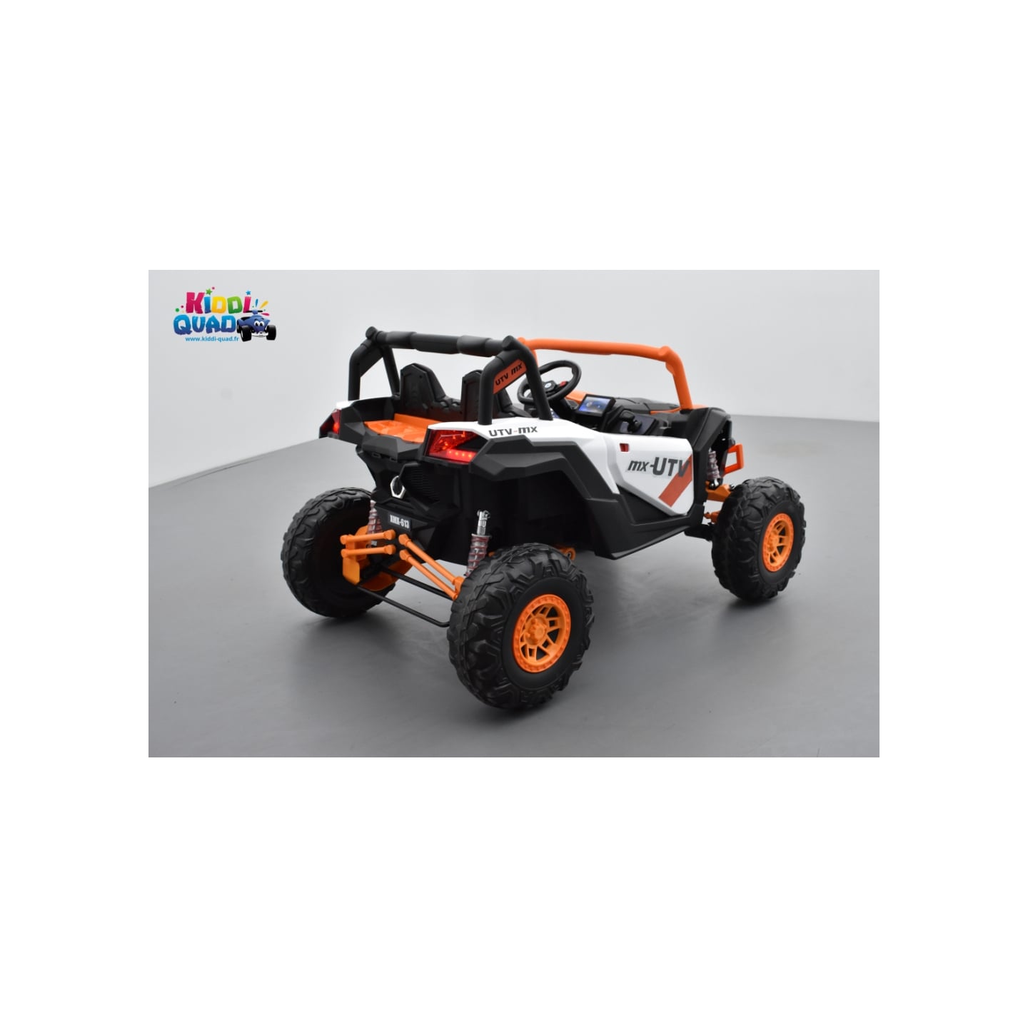 Buggy Scorpion 24 Volts 7Ah orange, 4 moteurs de 60 watts, buggy deux places, buggy électrique enfant