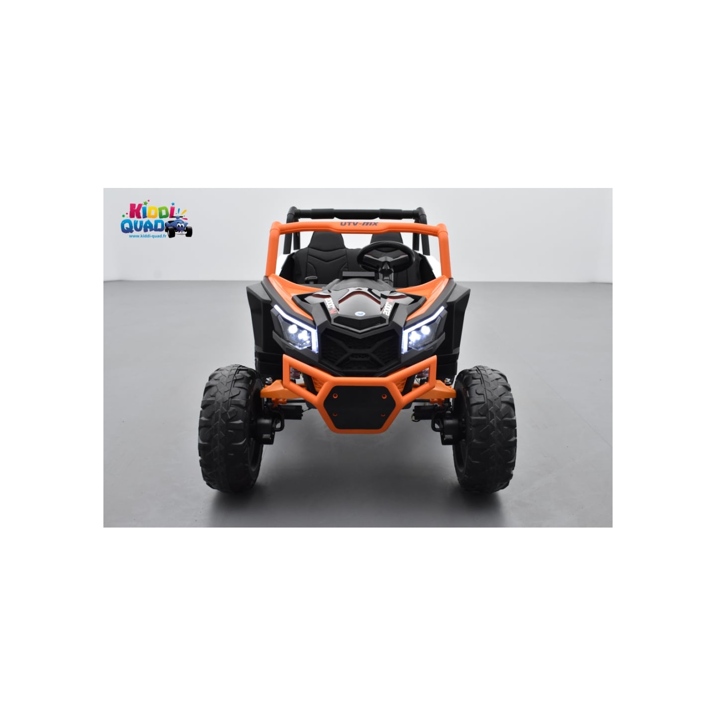 Buggy Scorpion 24 Volts 7Ah orange, 4 moteurs de 60 watts, buggy deux places, buggy électrique enfant