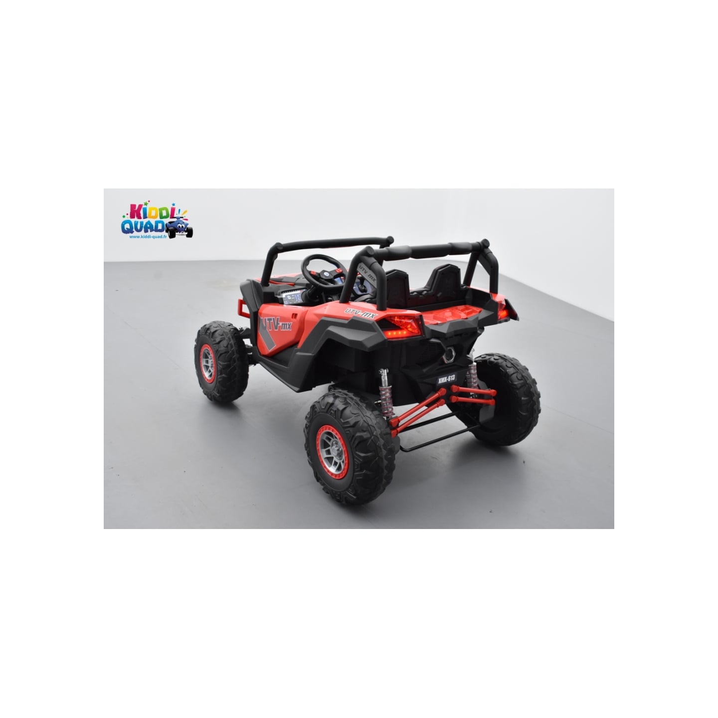 Buggy Scorpion 24 Volts 7Ah rouge, 4 moteurs de 60 watts, buggy deux places, buggy électrique enfant