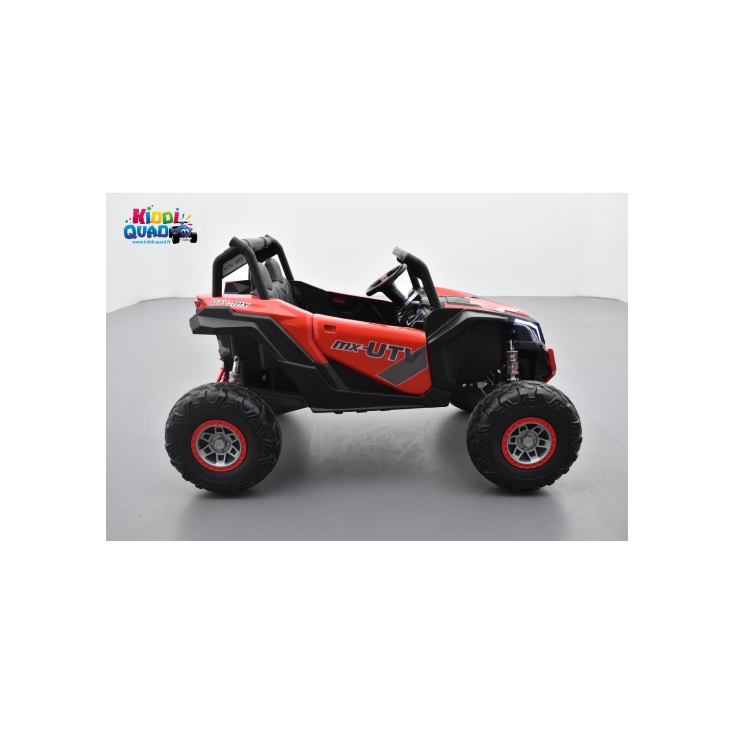 Buggy Scorpion 24 Volts 7Ah rouge, 4 moteurs de 60 watts, buggy deux places, buggy électrique enfant