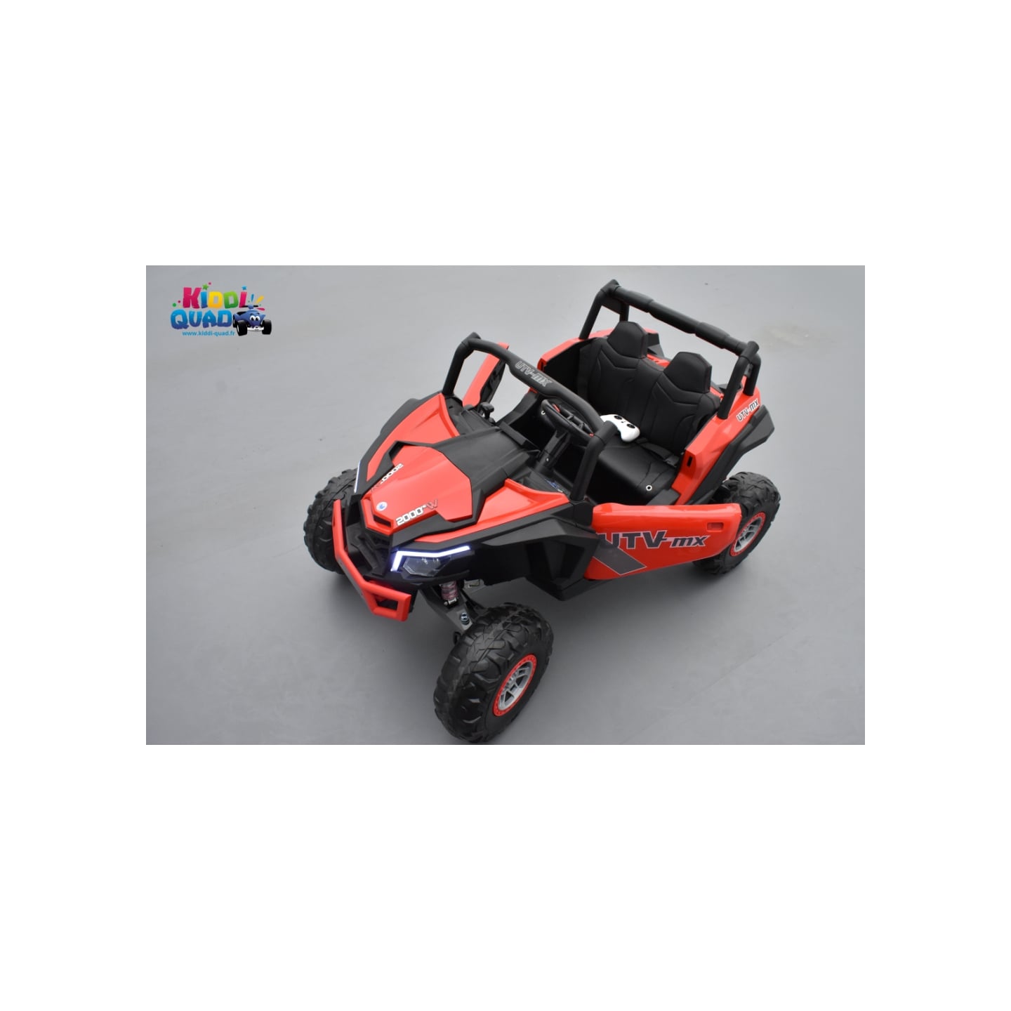 Buggy Scorpion 24 Volts 7Ah rouge, 4 moteurs de 60 watts, buggy deux places, buggy électrique enfant