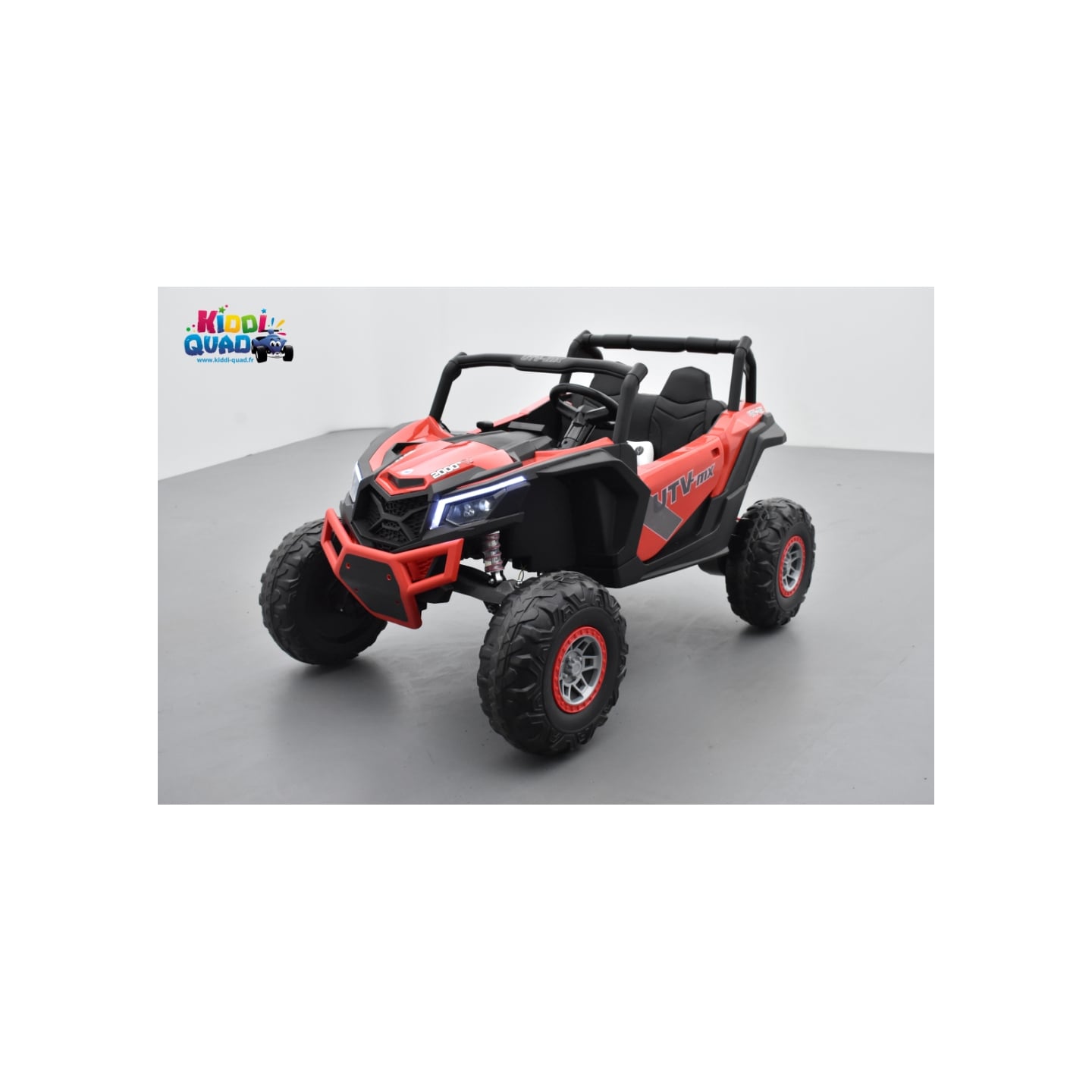 Buggy Scorpion 24 Volts 7Ah rouge, 4 moteurs de 60 watts, buggy deux places, buggy électrique enfant