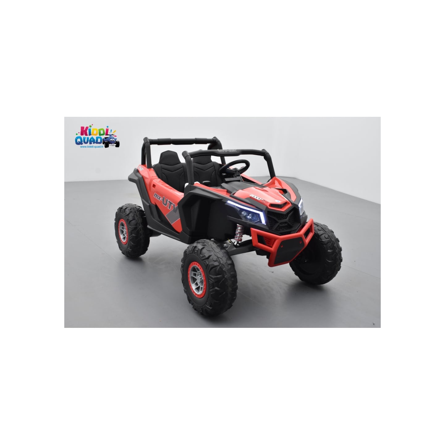 Buggy Scorpion 24 Volts 7Ah rouge, 4 moteurs de 60 watts, buggy deux places, buggy électrique enfant