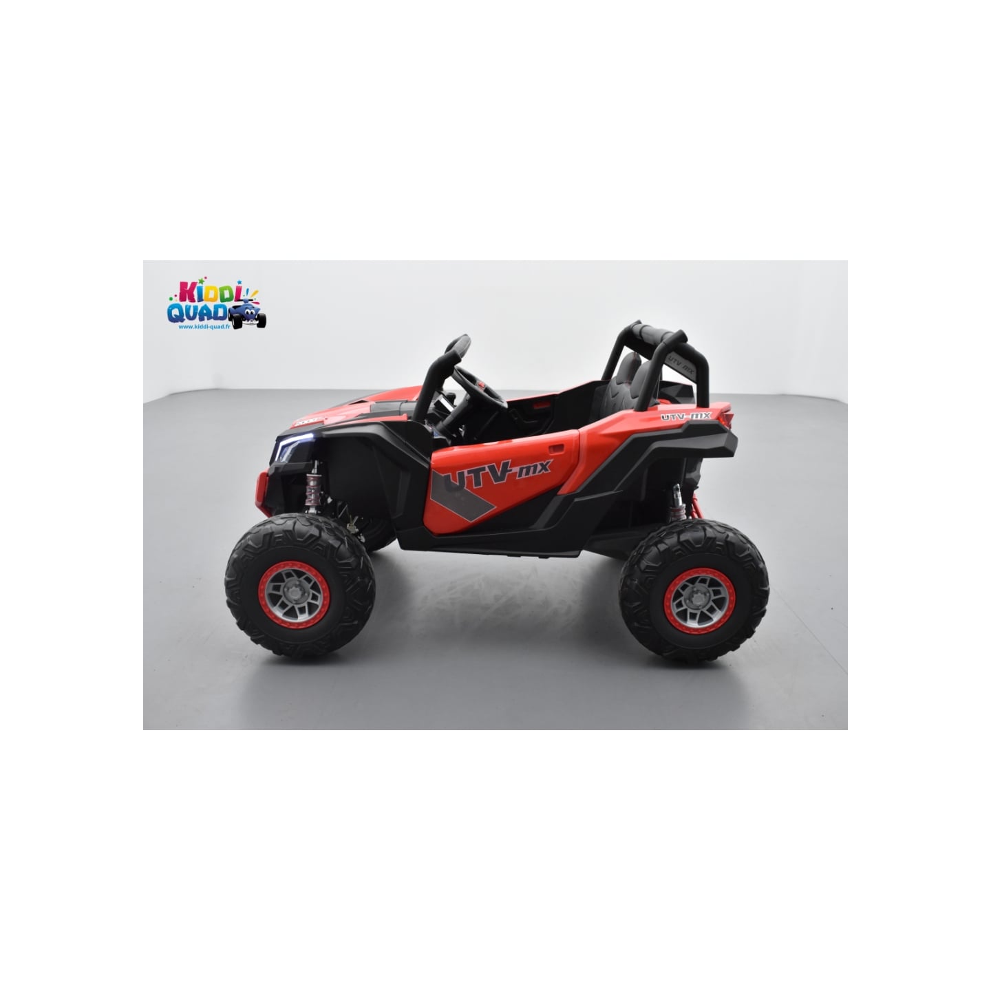 Buggy Scorpion 24 Volts 7Ah rouge, 4 moteurs de 60 watts, buggy deux places, buggy électrique enfant