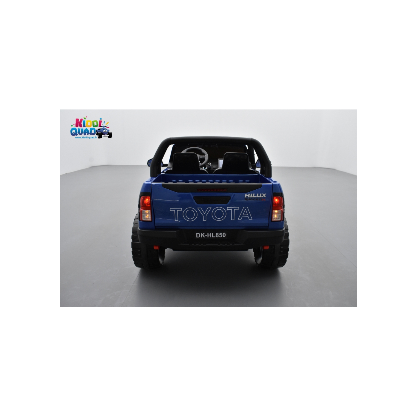 Toyota Hilux bleu 24 Volts électrique pour enfant écran mp4, 4x4 électrique enfant 2 places