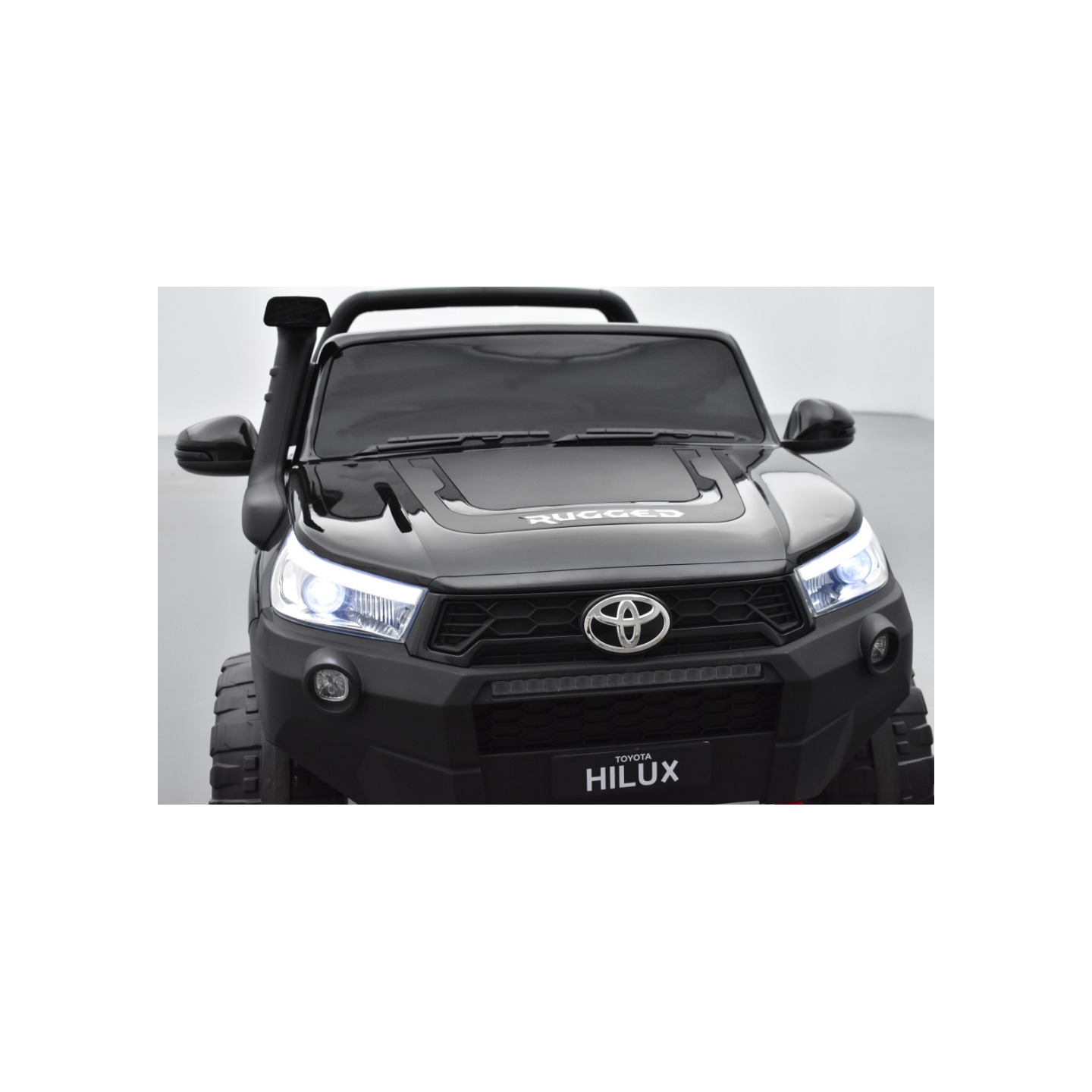 Toyota Hilux noir 24 Volts électrique pour enfant écran mp4, 4x4 électrique enfant 2 places
