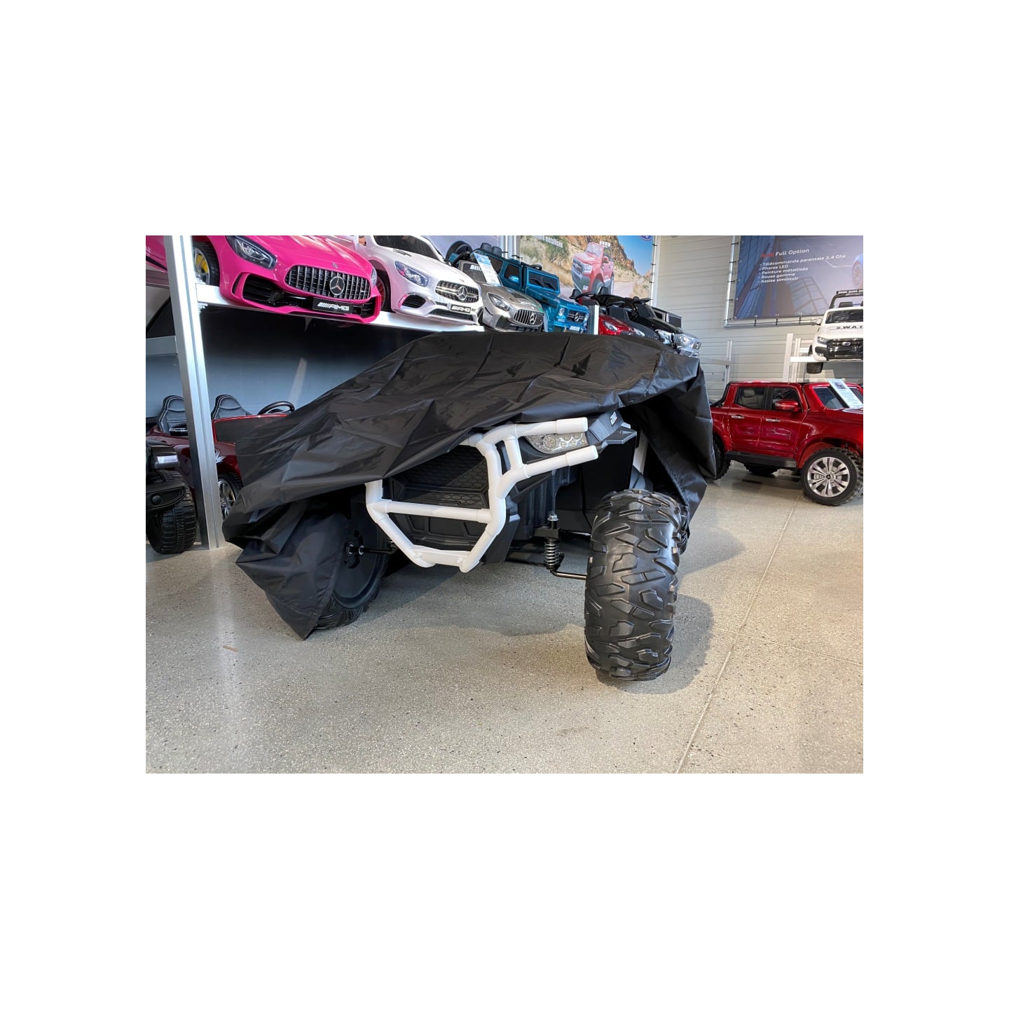 Bâche de protection XXL (Pour Buggy, Monster Truck, X6M 2 Places,...), housse pour voiture électrique enfant 6 12 24 volts