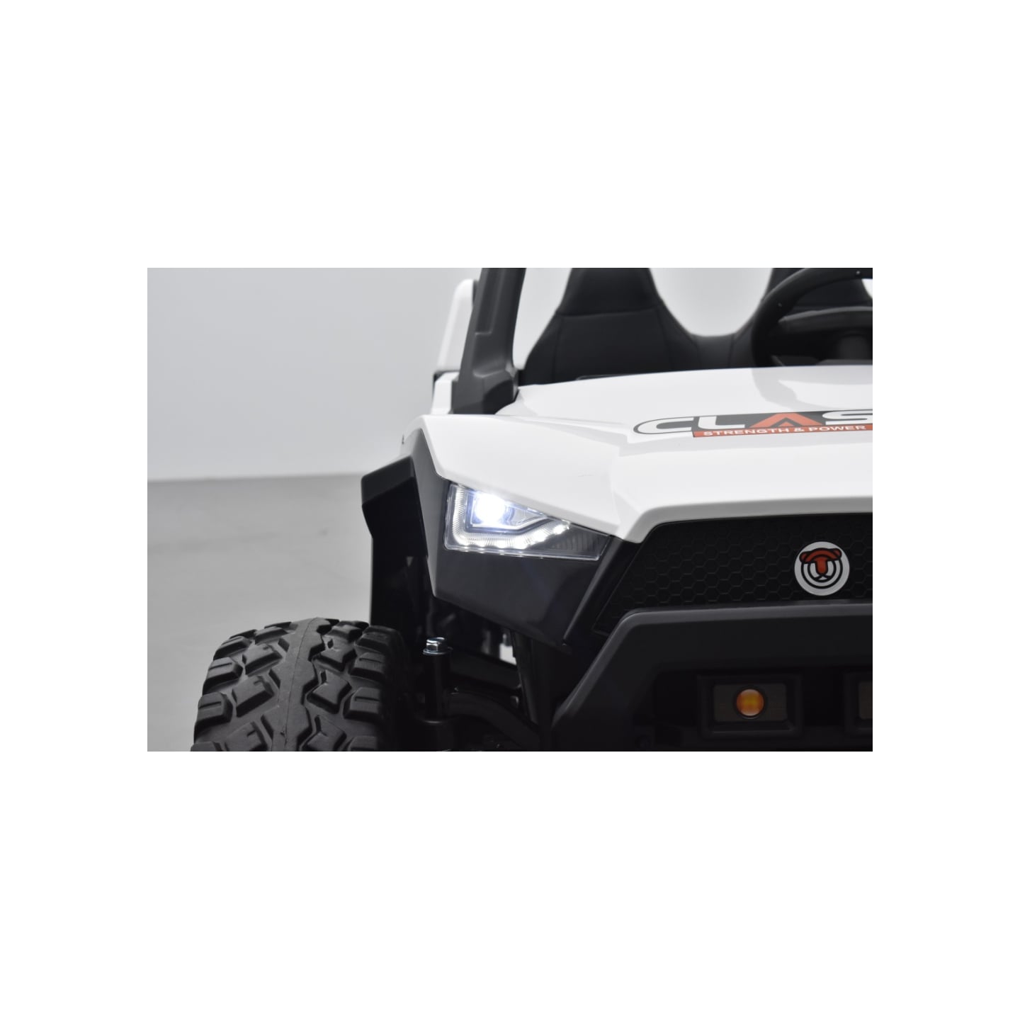 Buggy Crawler 24 Volts électrique enfant Blanc, buggy électrique enfant 24 Volts 7 Ah, 4 moteurs