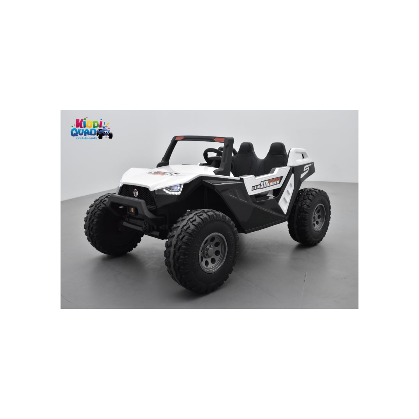 Buggy Crawler 24 Volts électrique enfant Blanc, buggy électrique enfant 24 Volts 7 Ah, 4 moteurs