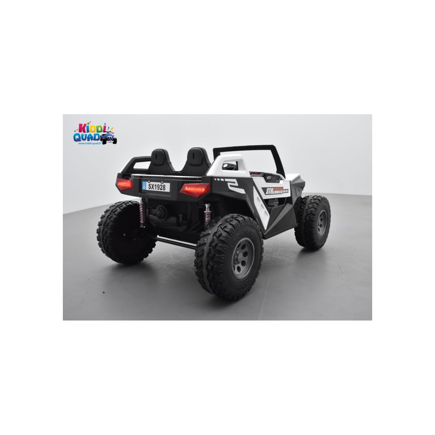 Buggy Crawler 24 Volts électrique enfant Blanc, buggy électrique enfant 24 Volts 7 Ah, 4 moteurs