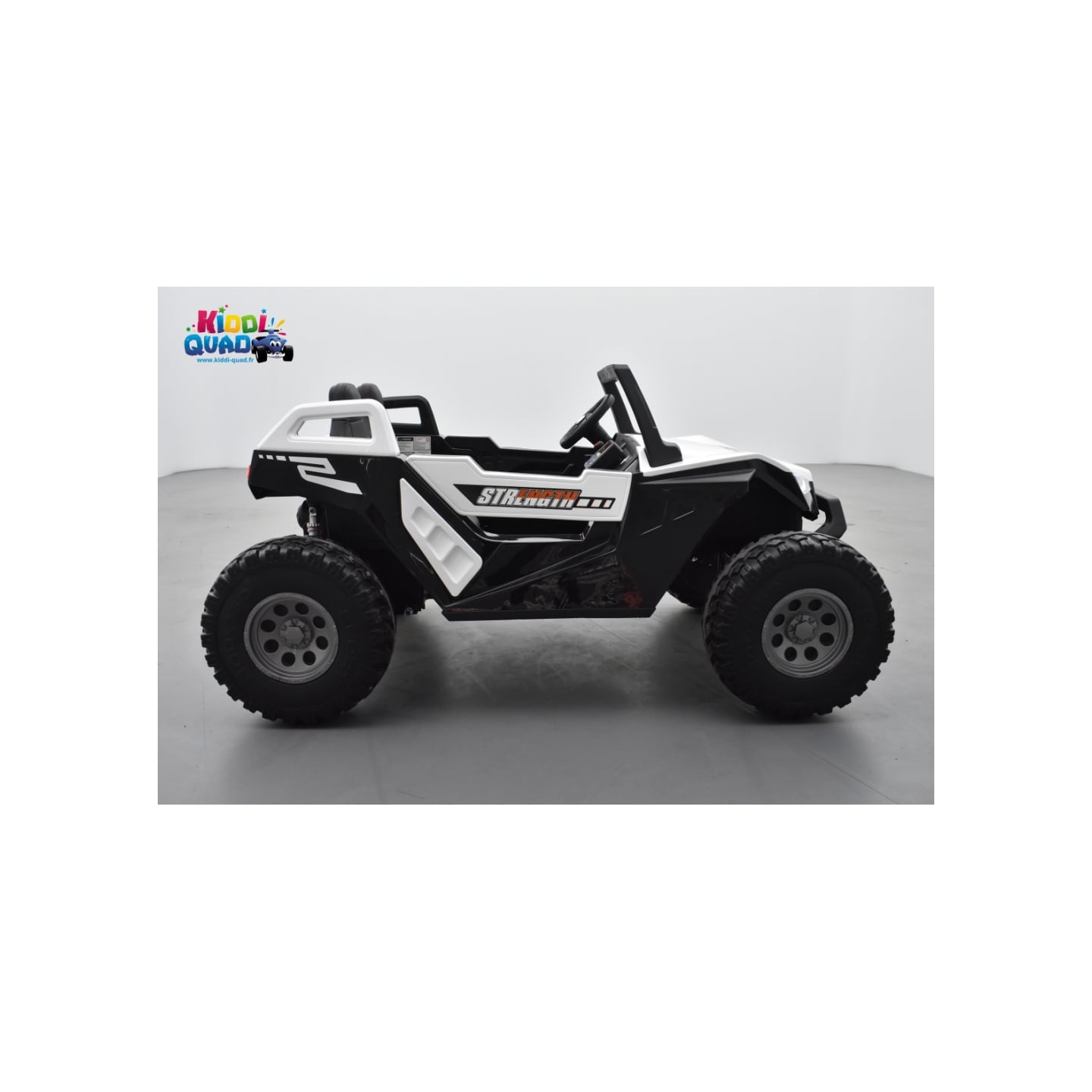 Buggy Crawler 24 Volts électrique enfant Blanc, buggy électrique enfant 24 Volts 7 Ah, 4 moteurs