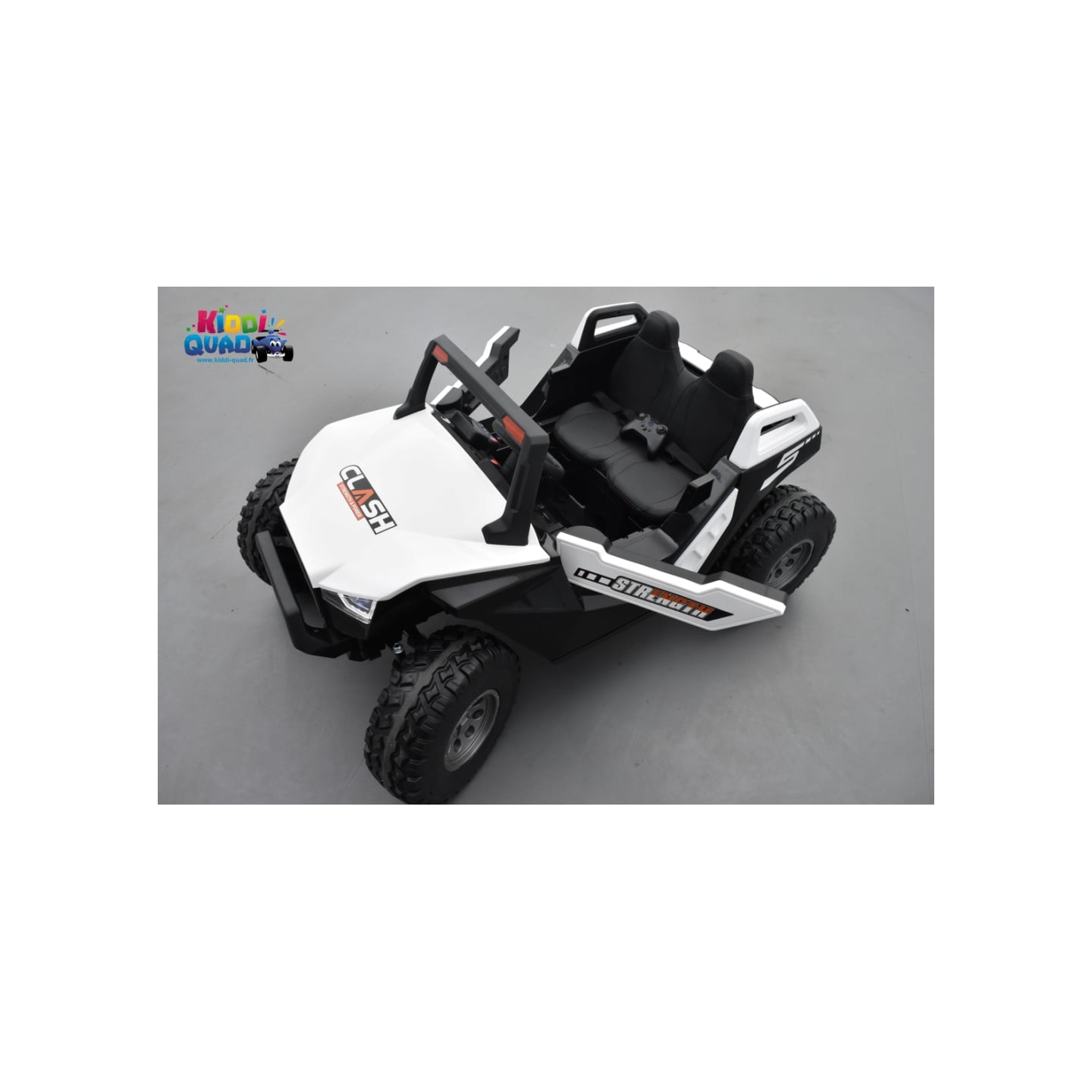 Buggy Crawler 24 Volts électrique enfant Blanc, buggy électrique enfant 24 Volts 7 Ah, 4 moteurs