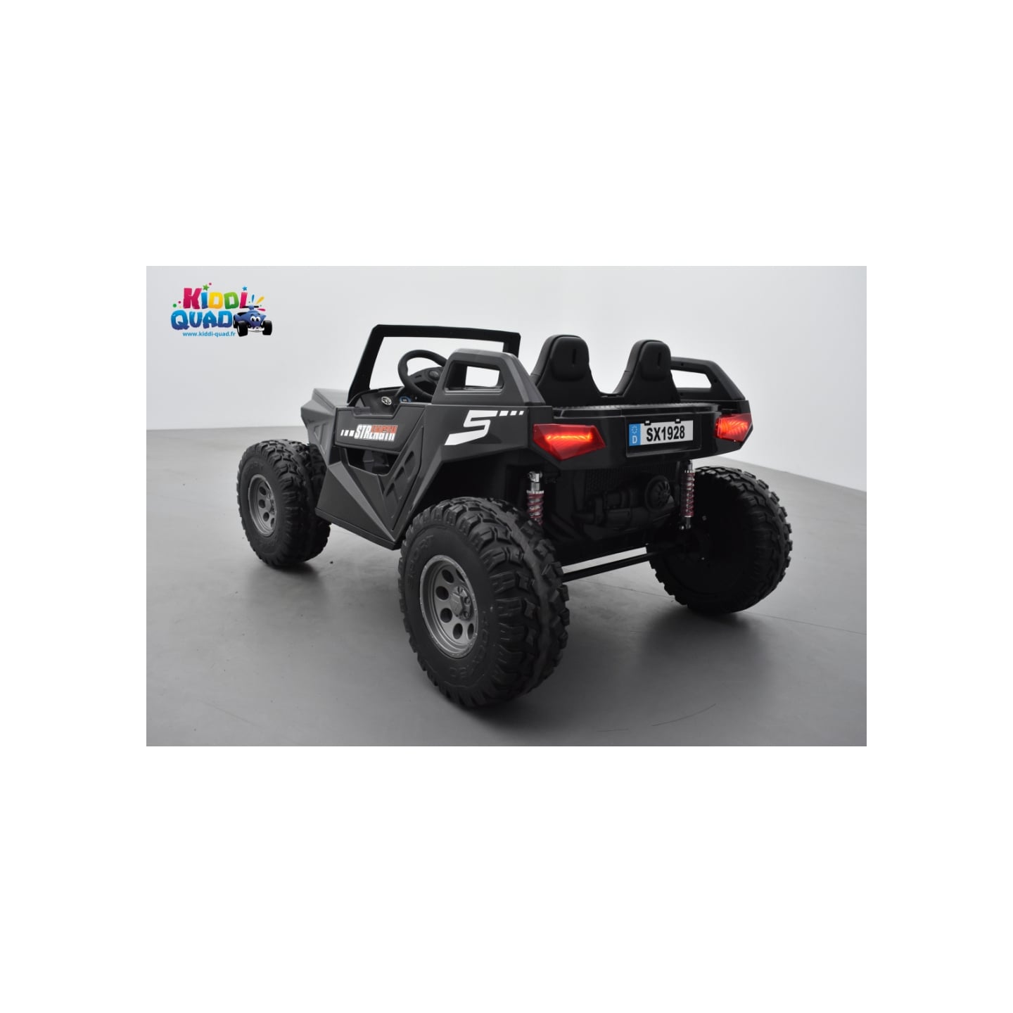 Buggy Crawler 24 Volts électrique enfant noir, buggy électrique enfant 24 Volts 7 Ah, 4 moteurs