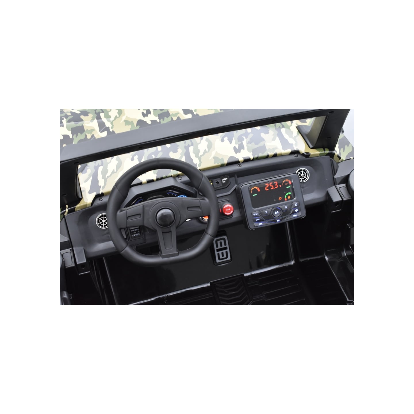Buggy Crawler 24 Volts électrique enfant camouflage, buggy électrique enfant 24 Volts 7 Ah, 4 moteurs