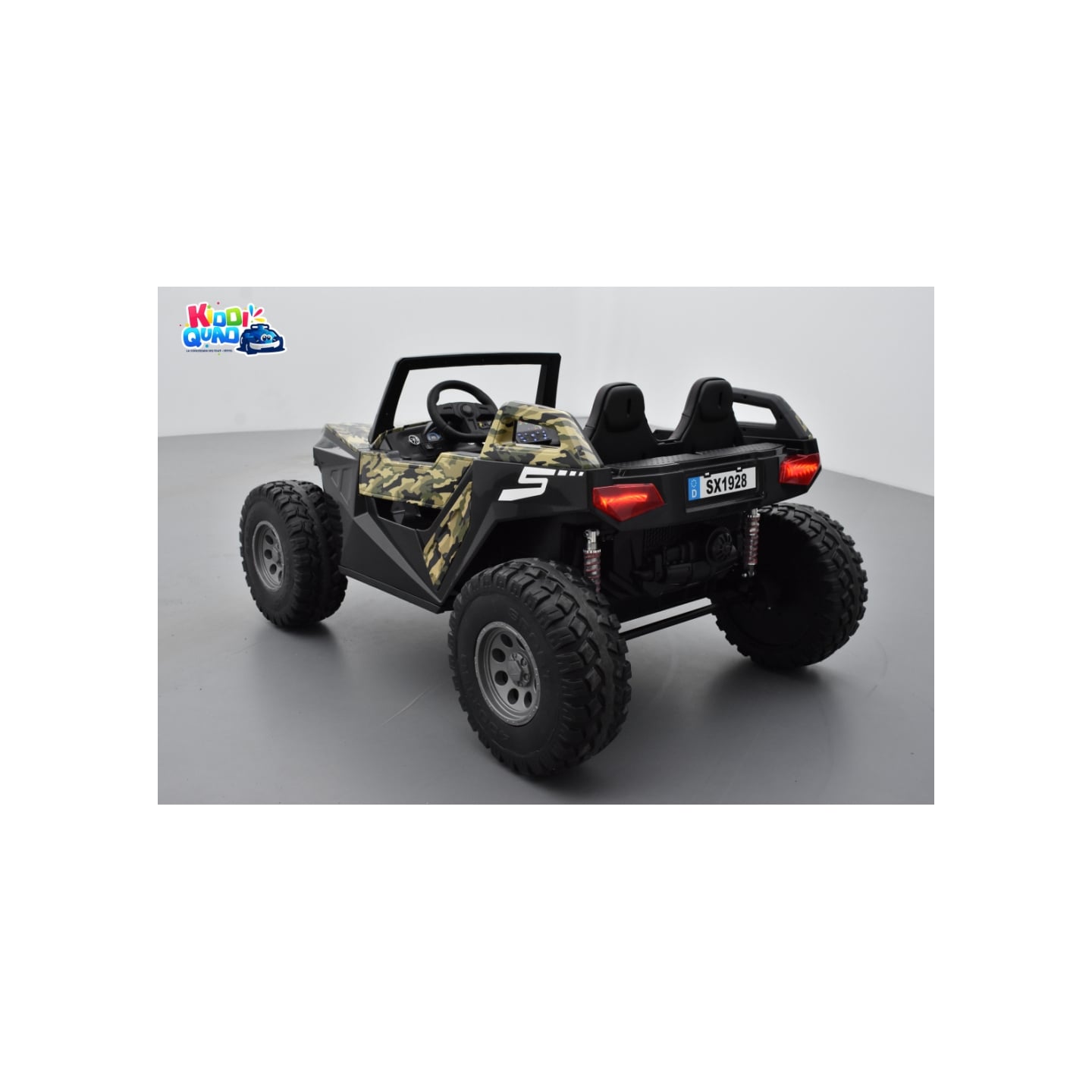Buggy Crawler 24 Volts électrique enfant camouflage, buggy électrique enfant 24 Volts 7 Ah, 4 moteurs