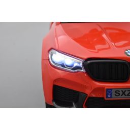 Trotteur voiture BMW M5 rouge, porteur pousseur à bascule voiture