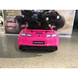 Destockage Chevrolet Camaro SS 12 volts rose, voiture électrique enfant 12 Volts