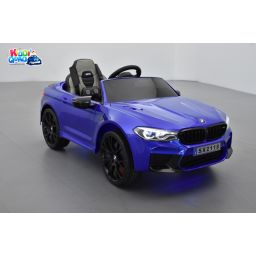 BMW M5 24 Volts bleu, voiture électrique enfant 24 Volts 1 place, 2 moteurs