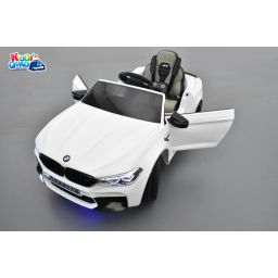BMW M5 24 Volts blanc, voiture électrique enfant 24 Volts 1 place, 2 moteurs