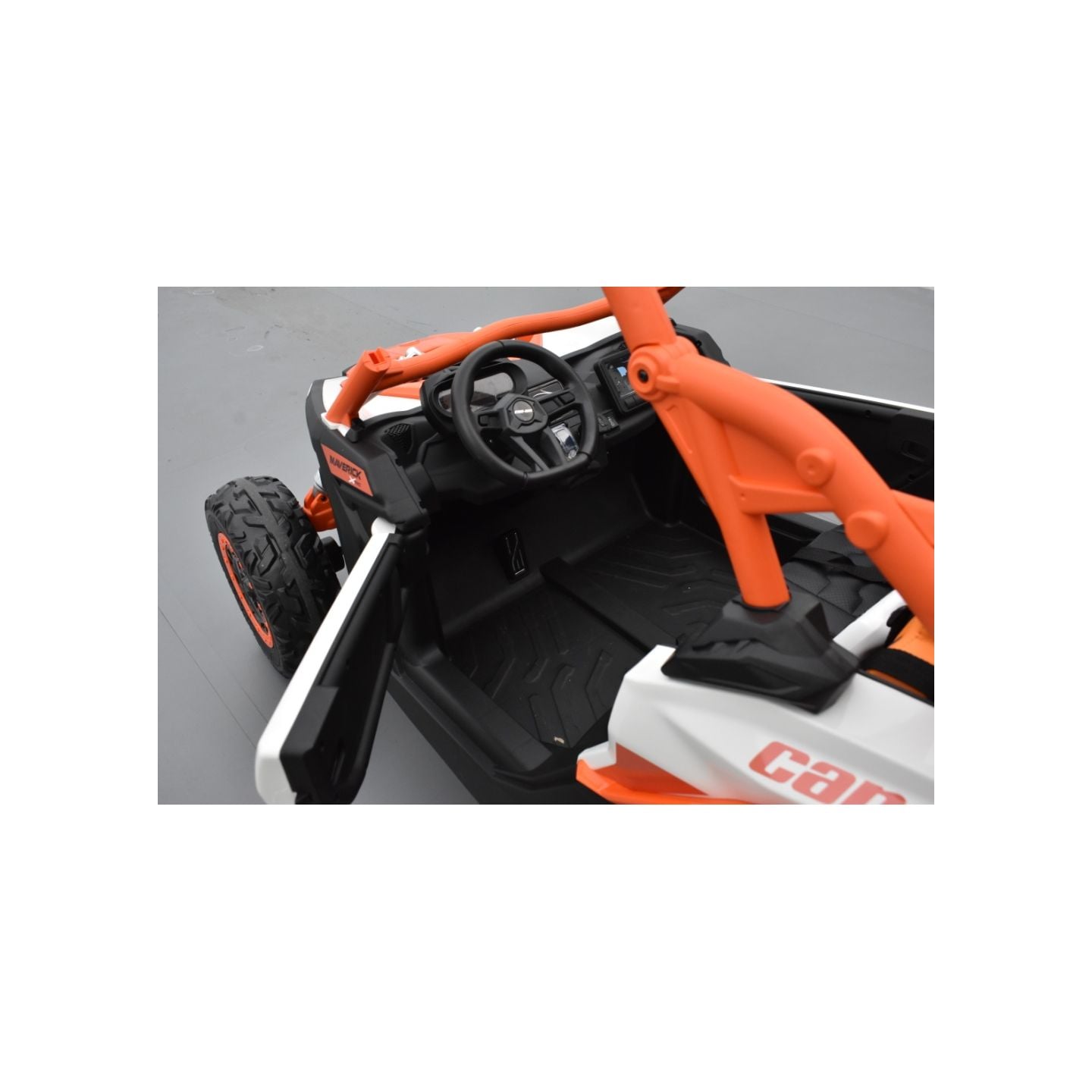 Buggy Can-Am "Maverick" 24 Volts électrique enfant Orange, buggy électrique enfant 24 Volts 7 Ah, 2 moteurs