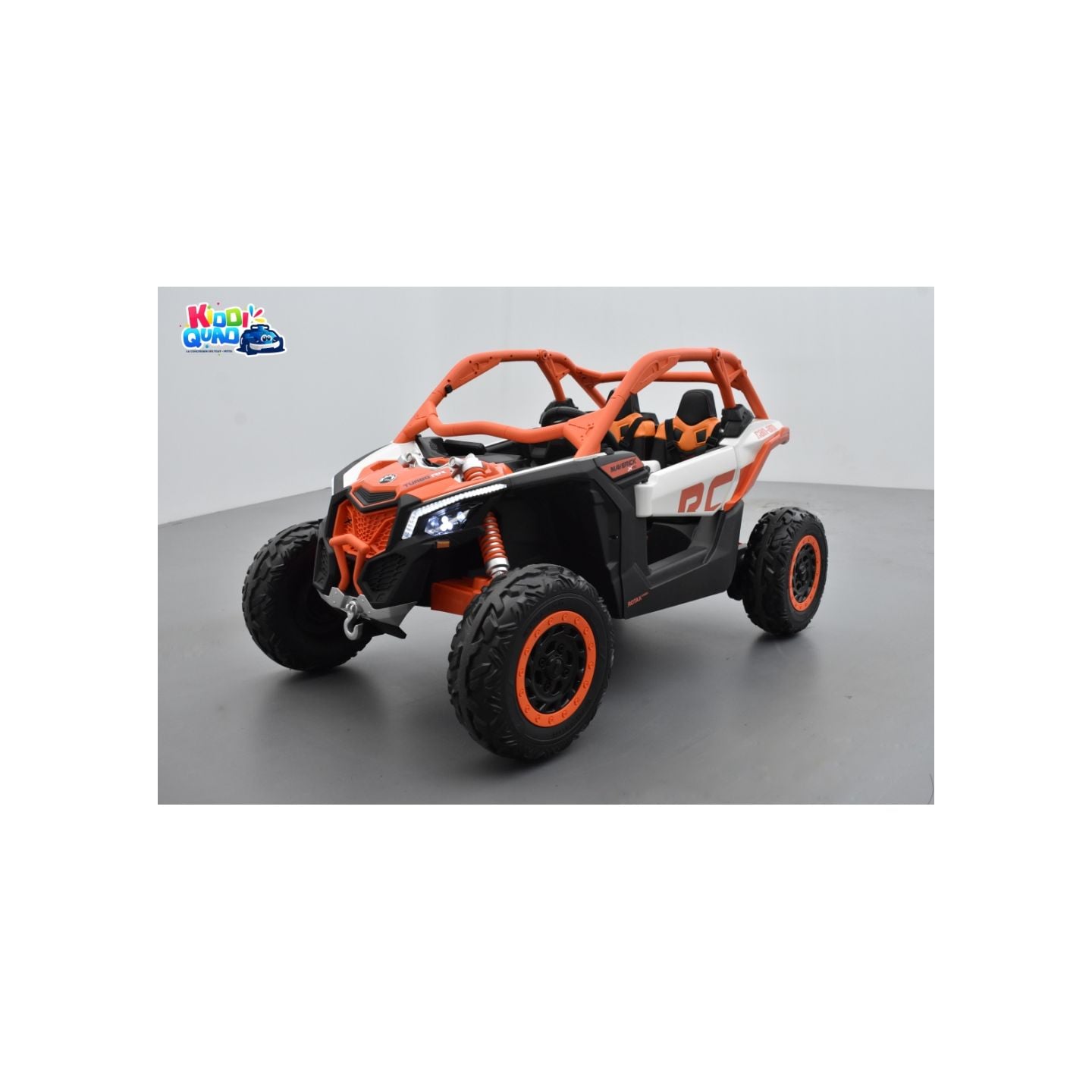 Buggy Can-Am "Maverick" 24 Volts électrique enfant Orange, buggy électrique enfant 24 Volts 7 Ah, 2 moteurs