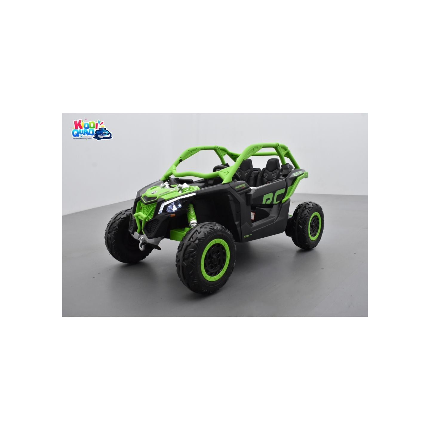 Buggy Can-Am "Maverick" 24 Volts électrique enfant Vert, buggy électrique enfant 24 Volts 7 Ah, 2 moteurs