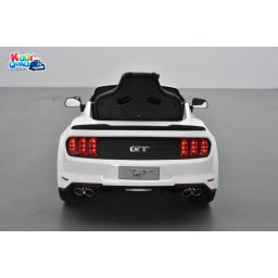 Ford Mustang GT Blanc avec écran MP4, voiture électrique pour enfant 24 volts 1 place