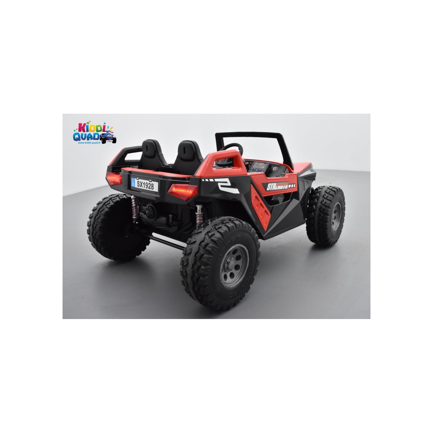 Buggy Crawler 24 Volts électrique enfant rouge, buggy électrique enfant 24 Volts 7 Ah, 4 moteurs