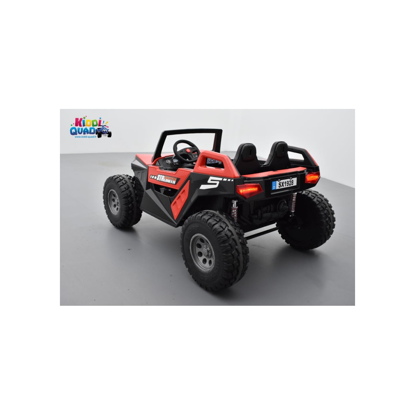 Buggy Crawler 24 Volts électrique enfant rouge, buggy électrique enfant 24 Volts 7 Ah, 4 moteurs