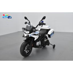 BMW F850 GS Police Blanc, moto électrique pour enfant 12 Volts