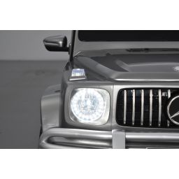 Mercedes G63 AMG 2 places Gris Métallisée, voiture électrique pour enfant, 24 volts - 4 moteurs