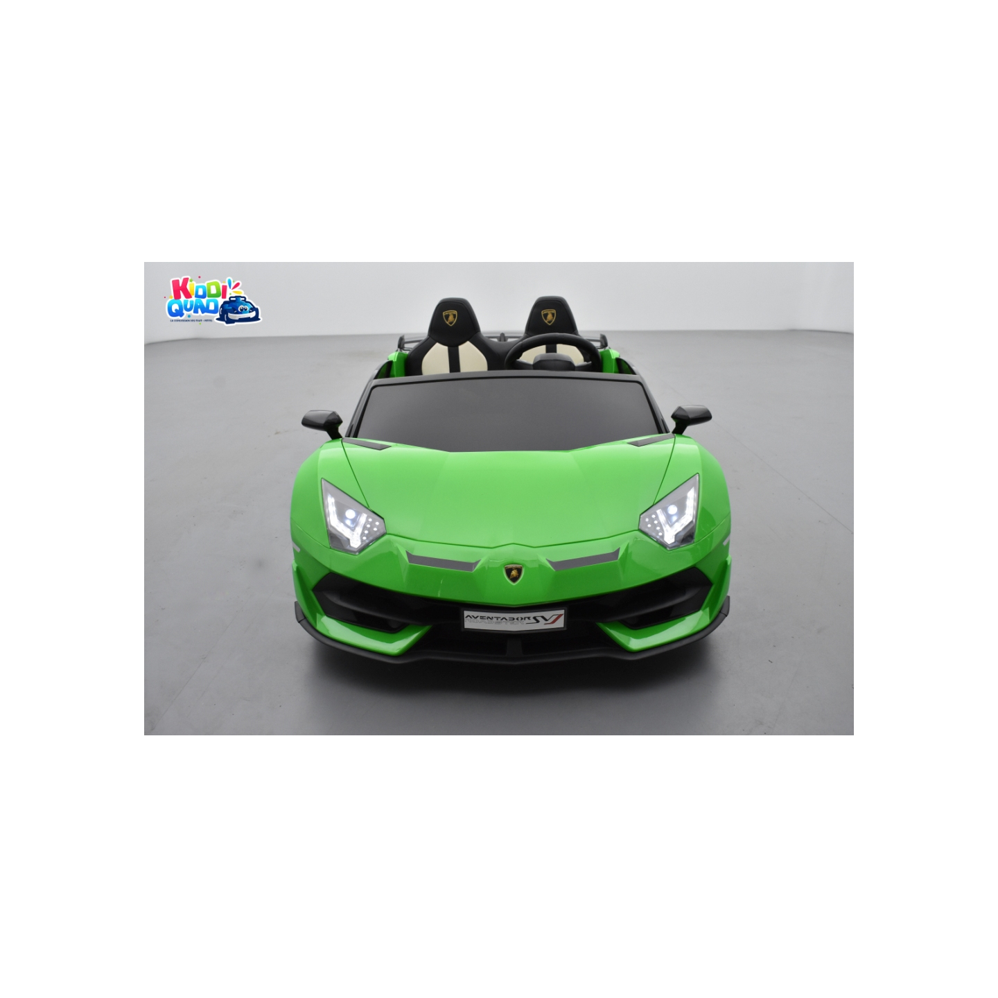 Lamborghini SVJ 24 Volts verte, voiture électrique enfant 24V - 7AH, 2 moteurs