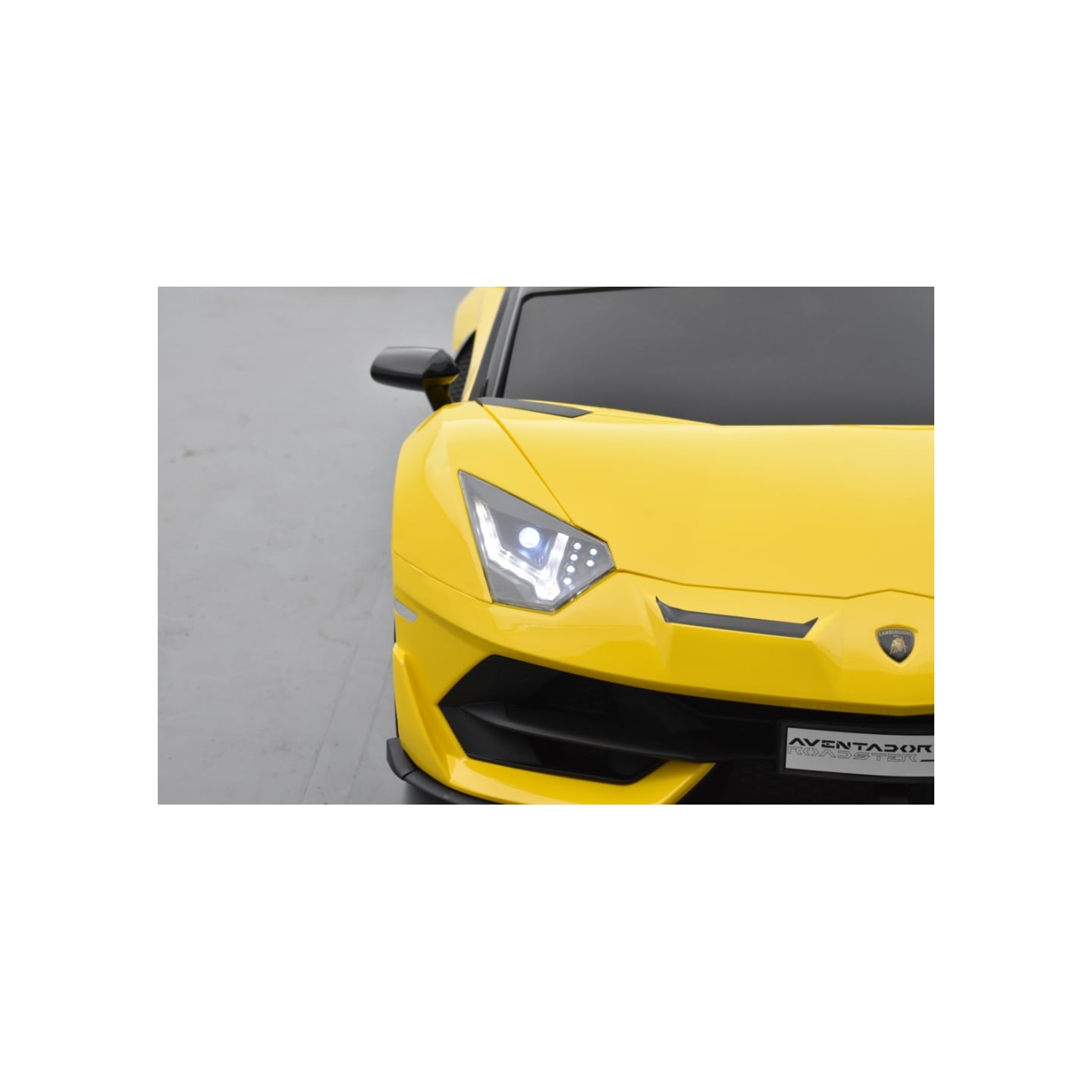 Lamborghini SVJ 2 places jaune, voiture électrique pour enfant, 24 volts - 4 moteurs